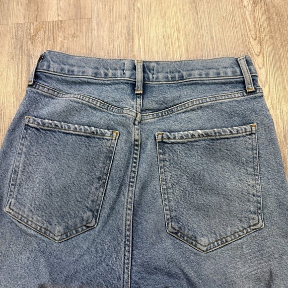 Agolde Womens 26 Riley High Rise Straight Crop Whiplash Jeans - Picture 6 of 10